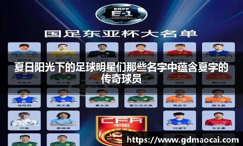 夏日阳光下的足球明星们那些名字中蕴含夏字的传奇球员